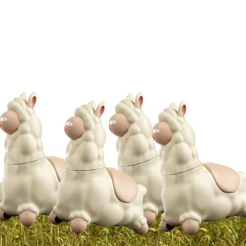 Spuckendes Lama Wasserpistole, Alpaka Wasserpistole, Süße Kleine Lama Wasserpistole für Spiele Im Freien, Interaktiver Richtungswechsel-Mini-Spritzpistolen-Blaster-Soaker-Spielzeug (4PC) von Threegoat