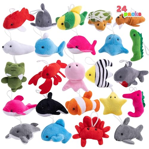 Threegoat 24 Stück Mini Plüschtiere, Meerestier für Kindergeburtstagsparty, Kuscheltier Klein, Kleine Geschenke für Kinder, Adventskalender Füllung, Mitgebsel Kindergeburtstag ab 3+ Jahre Threegoat 24 Stück Mini Plüschtiere, Meerestier für Kindergeburtstagsparty, Kuscheltier Klein, Kleine Geschenke für Kinder, Adventskalender Füllung, Mitgebsel Kindergeburtstag ab 3+ Jahre von Threegoat