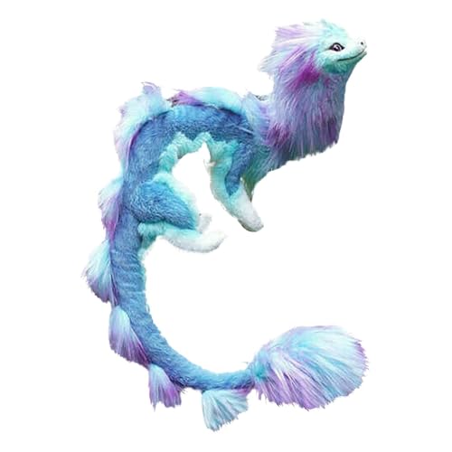 Threegoat 50 cm Der letzte Drache aus Plüsch, Drachenplüsch, handgefertigtes Plüschspielzeug, Dekorationsgeschenk für Zuhause, Plüschspielzeug für Erwachsene und Kinder (Lila) von Threegoat