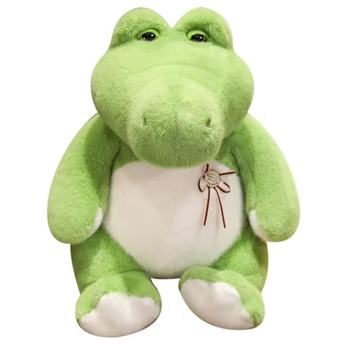 Threegoat Krokodil Plüschtier, Kuschelweiche Stofftier Puppe Mit Medaillenband Realistisches Flauschiges Alligator Plüschtier Für Kinder(Green,30cm) von Threegoat