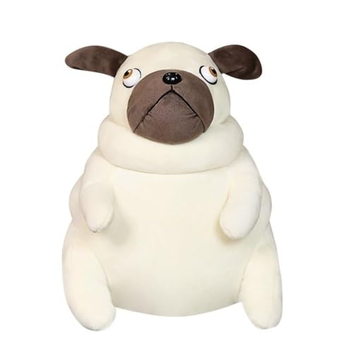 Threegoat Mopsge Wicht Plüschtier, Süßes Mops Plüschtier Französische Bulldogge Plüschkissen Spielzeug Kinder Süßes Plüschtier Menschliches Körperkissen(30cm) von Threegoat