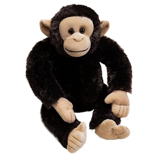 Threegoat Schimpansen Plüschtier, Kuschelweicher Kuscheltier Kuscheliges Schimpansen Plüschtier Geschenk Für Kinder Erwachsene Freund(28cm) von Threegoat