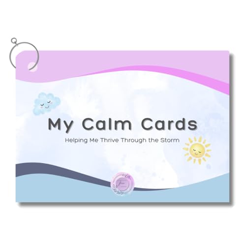 Thrive Creations My Calm Cards | sensorische Schmelzunterstützung für Kinder | 14 visuelle emotionale Regulierung Strategie-Lernkarten mit Schlüsselanhänger | Werkzeuge für Autismus, ADHS und große Thrive Creations My Calm Cards | sensorische Schmelzunterstützung für Kinder | 14 visuelle emotionale Regulierung Strategie-Lernkarten mit Schlüsselanhänger | Werkzeuge für Autismus, ADHS und große von Thrive Creations