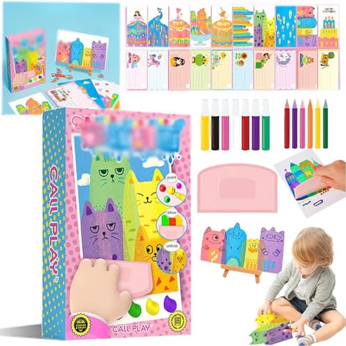Throushine Engeliebe Kreatives Rainbow Scratch Art Postkartenset für Kinder von Throushine