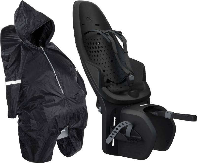 Thule Yepp 2 Maxi Rack Mount Fahrradsitz inkl. Regenschutz, Schwarz von Thule