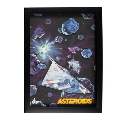 Offizielle Atari 3D-Gaming-Wandkunst, authentische Asteroiden-Sammlung für Gaming-Setup, Gaming-Tapete, Gaming-Zimmerdekor und Gaming-Wandaufkleber, schwarzer Rahmen – ThumbsUp! Offizielle Atari 3D-Gaming-Wandkunst, authentische Asteroiden-Sammlung für Gaming-Setup, Gaming-Tapete, Gaming-Zimmerdekor und Gaming-Wandaufkleber, schwarzer Rahmen – ThumbsUp! von Thumbs Up