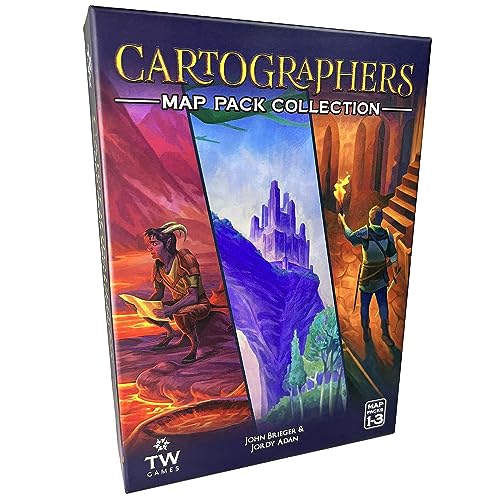 NANQUAN Thunderworks Games: Cartographers Map Pack Collection - Expansion Map Set Contains Nebblis, Affril & Undercity, Ages 10+, 1-75 Players, 30-45 Minutes von Thunderworks Games
