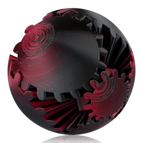 Thyonta 3D-gedruckter Getriebeball, umweltfreundlich, abbaubares Material, Cyberpunk, cooler Stil, leicht und tragbar, Stressabbau-Spielzeug für Studium, Arbeit und Reisen (mehrfarbig) von Thyonta