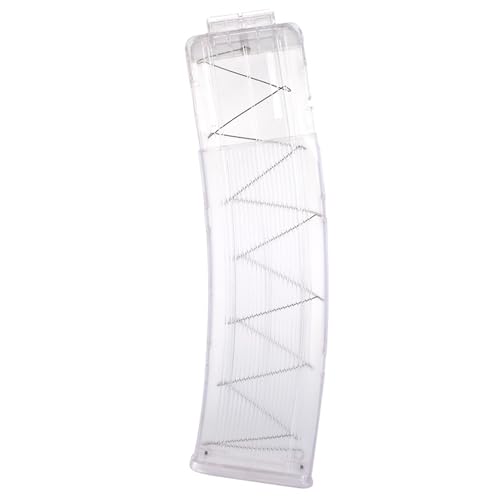 TiGog Elite Clip Magazin, 22-Darts Pfeile Clip Magazin, Soft Bullet Pistole Zubehör, Schnell Nachladen Clips Bullet Gun Magazine für Nerf N-Strike Elite Serie Spielzeuggewehre, Transparent von TiGog