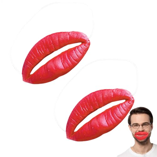 2Pcs Wurst Mund Dekors, Große Rote Lippenspielzeuge, Rote Lippen Streich Streich Cosplay Requisiten, Lustige Rote Lippen Witze Requisiten, Lippen Streichspielzeug für Maskerade Cosplay Party 2Pcs Wurst Mund Dekors, Große Rote Lippenspielzeuge, Rote Lippen Streich Streich Cosplay Requisiten, Lustige Rote Lippen Witze Requisiten, Lippen Streichspielzeug für Maskerade Cosplay Party von Tiajingzi