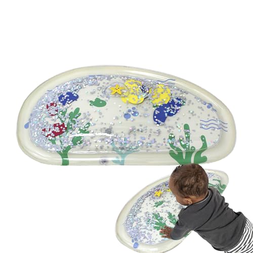 Tiajingzi Bauchlage Wassermatte - Sinnesanregung Wasser Spielmatte für Babys | Lernspielzeug Entwicklungsfördernd Für Badezimmer Und Wohnung Tiajingzi Bauchlage Wassermatte - Sinnesanregung Wasser Spielmatte für Babys | Lernspielzeug Entwicklungsfördernd Für Badezimmer Und Wohnung von Tiajingzi