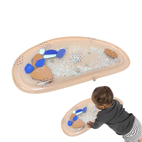 Tiajingzi Bauchzeit Wassermatte | Aufblasbare Spielmatte - Entwicklungsspielzeug für Boden Bett Zuhause Ostern Kinderbett Dusche Tiajingzi Bauchzeit Wassermatte | Aufblasbare Spielmatte - Entwicklungsspielzeug für Boden Bett Zuhause Ostern Kinderbett Dusche von Tiajingzi