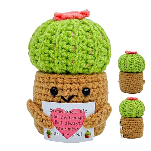 Tiajingzi Positive Häkelpuppe, Positive Häkelpuppe Kaktus Topf Form, Inspirierende Deko Für Geburtstag Einzug Desktop Schlafzimmer Wohnzimmer Nachttisch Tiajingzi Positive Häkelpuppe, Positive Häkelpuppe Kaktus Topf Form, Inspirierende Deko Für Geburtstag Einzug Desktop Schlafzimmer Wohnzimmer Nachttisch von Tiajingzi