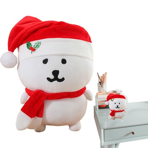Tiajingzi Weihnachtspuppendekoration, süße Weihnachtsbärenpuppe,Stofftier Plüsch Weißer Bär Weihnachtspuppen | Kleines Dekokissen, schöne Weihnachtsdekoration zum Sammeln für Zuhause und Wohnzimmer Tiajingzi Weihnachtspuppendekoration, süße Weihnachtsbärenpuppe,Stofftier Plüsch Weißer Bär Weihnachtspuppen | Kleines Dekokissen, schöne Weihnachtsdekoration zum Sammeln für Zuhause und Wohnzimmer von Tiajingzi