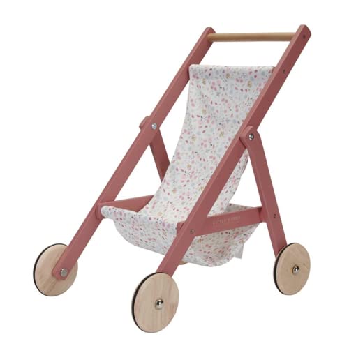 Little Dutch 7064 FSC Holz Puppenbuggy Puppenwagen - Flowers & Butterflies von Little Dutch