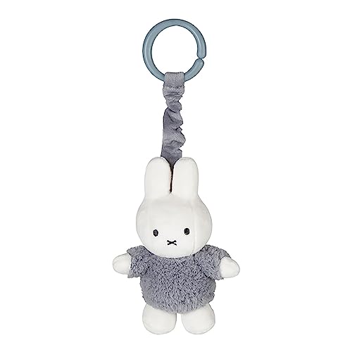 Tiamo NIJN911 Stoff Aufziehtier Miffy Hase Spielzeug für Babyschale/Kinderwagen - Fluffy blau von Tiamo
