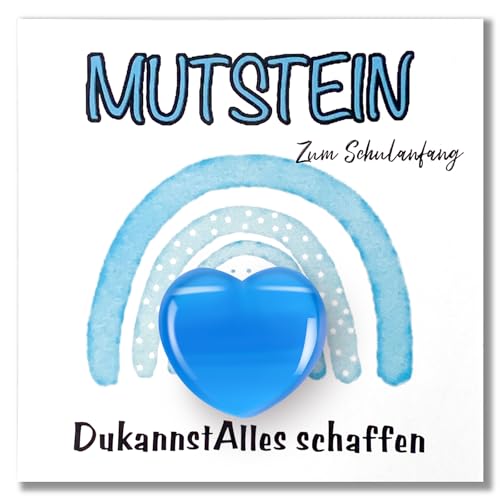 TianYueXi Einschulung Geschenk Glückssteine (Blau Mutstein) von TianYueXi