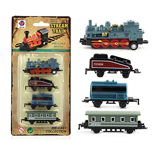 Mini-Dampfzug-Modell-Spielzeug, Retro-Dampfzug-Spielzeug-Set, zurückziehbare Simulations-Dampfloken-Modell-Spielzeug Jungen und Mädchen, Mini-Dampfzug-Modell-Spielzeug, Retro-Dampfzug-Spielzeug-Set, zurückziehbare Simulations-Dampfloken-Modell-Spielzeug Jungen und Mädchen, von Tianbi