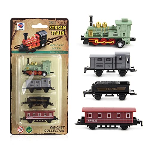 Mini-Dampfzug-Modell-Spielzeug, Retro-Dampfzug-Spielzeug-Set, zurückziehbare Simulations-Dampfloken-Modell-Spielzeug Jungen und Mädchen, Geschenk Mini-Dampfzug-Modell-Spielzeug, Retro-Dampfzug-Spielzeug-Set, zurückziehbare Simulations-Dampfloken-Modell-Spielzeug Jungen und Mädchen, Geschenk von Tianbi