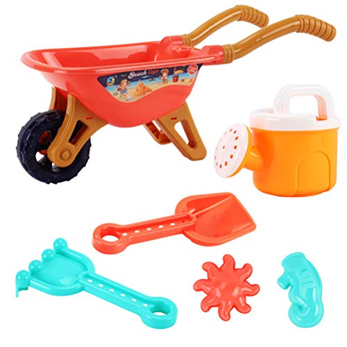 Tianbi Sandspielzeug, 6-teiliges Spielzeug-Set für Kinder, Sommer-Strand- und Wasserspielzeug, Schubkarre, Strandpartys, Strand-Sand, für Kleinkinder ab 18 Monaten Tianbi Sandspielzeug, 6-teiliges Spielzeug-Set für Kinder, Sommer-Strand- und Wasserspielzeug, Schubkarre, Strandpartys, Strand-Sand, für Kleinkinder ab 18 Monaten von Tianbi