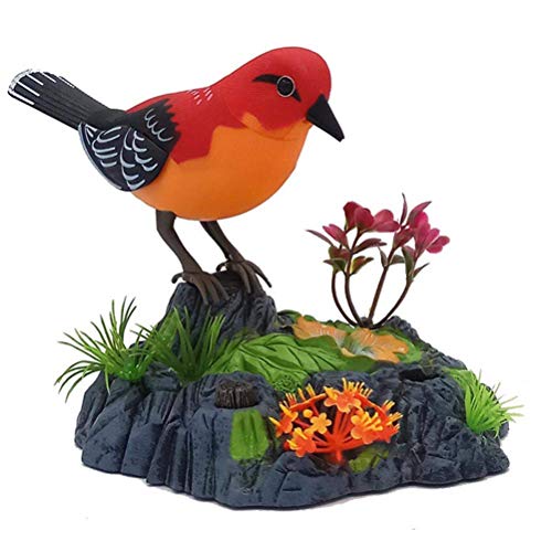 Singender zwitschernder Vogel, elektronischer sprechender sich wiederholender Papagei, elektrisches Tierspielzeug Kinder, singender zwitschernder Vogel mit von Tianbi