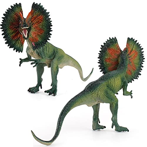 Tianbi Dinosaurier-Spielzeug für Kinder, großes Dinosaurier-Spielzeug, realistische Dilophosaurus-Dinosaurier-Actionfigur, Dinosaurier-Simulationsspielzeug, Dinosaurier-Ornamente, Geschenk für Kinder von Tianbi