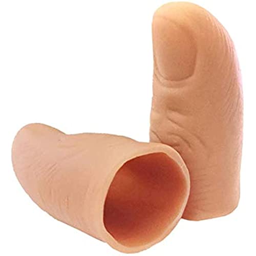 Magisches Daumenlicht, magische Trick-Finger-Licht, künstliche Finger, blinkende LED-Daumenspitzen, für Zaubertricks, Bühnenshow, 2 Stück Magisches Daumenlicht, magische Trick-Finger-Licht, künstliche Finger, blinkende LED-Daumenspitzen, für Zaubertricks, Bühnenshow, 2 Stück von TianqqYongyong