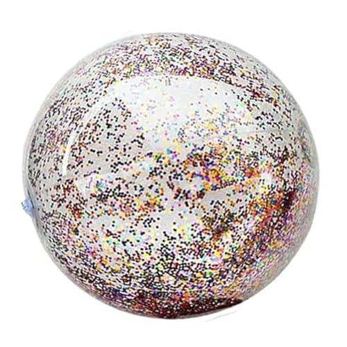 TiaoBug 12'' 16'' Strandbälle - Poolspielzeug Glitter Aufblasbare Strandbälle Schwimmbad Strandbälle Sommer Party Geschenke Bunt 2 One Size von TiaoBug