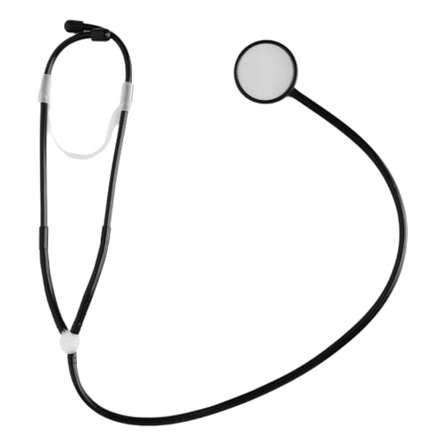TiaoBug Arzt Playset Simulierte Stethoskop Spielzeug Real Working Nursing Tool für Karriere Tag Cosplay Schwarz One Size von TiaoBug