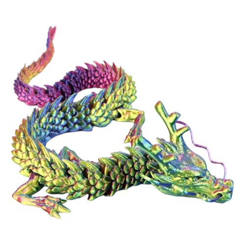TiaoBug D Druck Drachen Fidget Spielzeug Artikuliertes Tierform Drachen Spielzeug Schreibtisch Home Office Deko Bunt One Size TiaoBug D Druck Drachen Fidget Spielzeug Artikuliertes Tierform Drachen Spielzeug Schreibtisch Home Office Deko Bunt One Size von TiaoBug