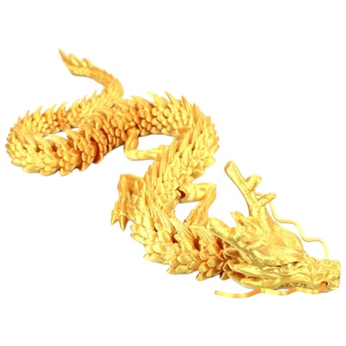 TiaoBug D Druck Drachen Fidget Spielzeug Artikuliertes Tierform Drachen Spielzeug Schreibtisch Home Office Deko Gold One Size TiaoBug D Druck Drachen Fidget Spielzeug Artikuliertes Tierform Drachen Spielzeug Schreibtisch Home Office Deko Gold One Size von TiaoBug
