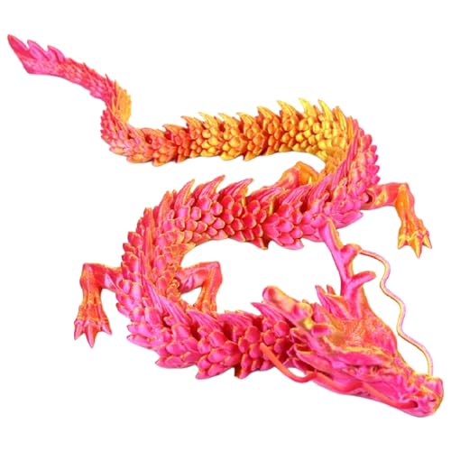 TiaoBug D Druck Drachen Fidget Spielzeug Artikuliertes Tierform Drachen Spielzeug Schreibtisch Home Office Deko Rotgold One Size TiaoBug D Druck Drachen Fidget Spielzeug Artikuliertes Tierform Drachen Spielzeug Schreibtisch Home Office Deko Rotgold One Size von TiaoBug
