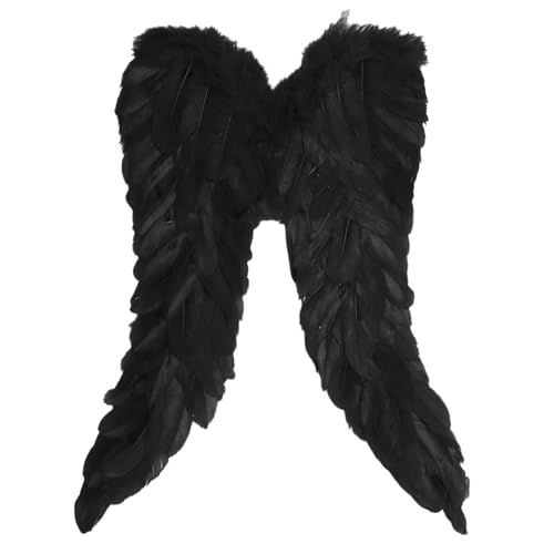 TiaoBug Engelsflügel Realistische Engelsflügel aus Federn Kostüm für Kinder Mädchen Halloween Cosplay Party von TiaoBug