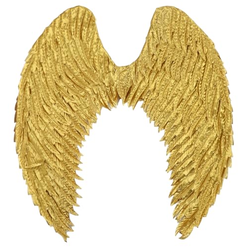 TiaoBug Erwachsene Glänzende Metallische Federflügel Und Federkopfschmuck Für Halloween Cosplay Party Typ 3 Einheitsgröße von TiaoBug