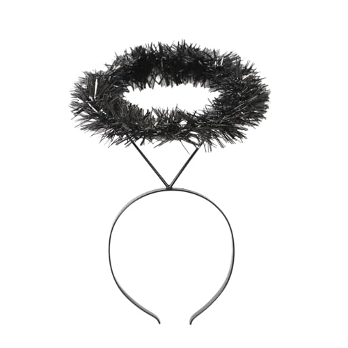TiaoBug Halloween Engelsflügel Und Folien Stirnband Weiß Schwarze Federn Schwebende Flügel Für Kinder Erwachsene Schwarz Einheitsgröße TiaoBug Halloween Engelsflügel Und Folien Stirnband Weiß Schwarze Federn Schwebende Flügel Für Kinder Erwachsene Schwarz Einheitsgröße von TiaoBug