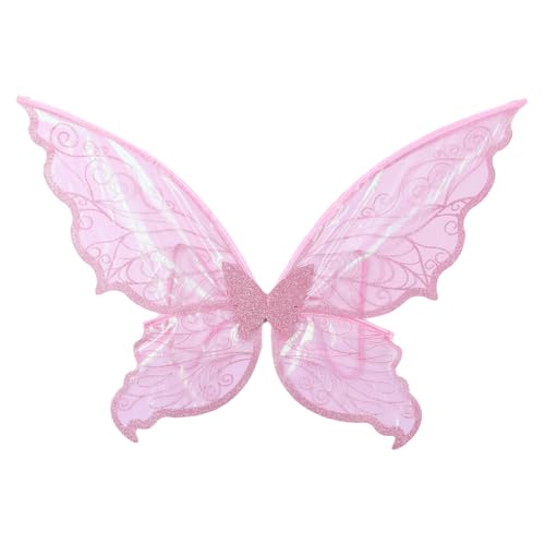 TiaoBug Kinder Erwachsene Engel Cosplay Feenflügel Elfenohren Kranz Zauberstab Set Prinzessin Elfenflügel Zauberwelt Feen Karneval Rosa Flügel One Size TiaoBug Kinder Erwachsene Engel Cosplay Feenflügel Elfenohren Kranz Zauberstab Set Prinzessin Elfenflügel Zauberwelt Feen Karneval Rosa Flügel One Size von TiaoBug