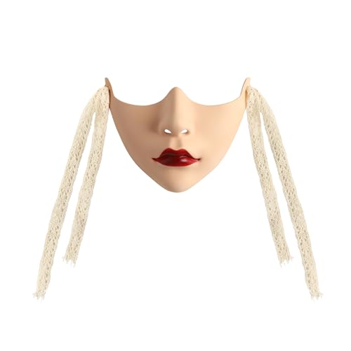 TiaoBug Mechanische halbe Gesichtsmaske Steam Punk Phantom Masken für Halloween Maskerade Party Typ A One Size von TiaoBug