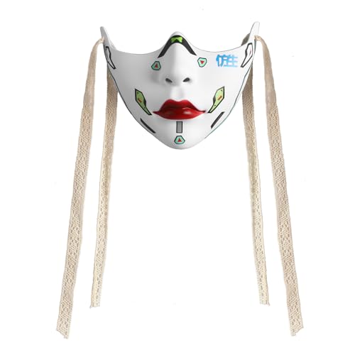 TiaoBug Mechanische halbe Gesichtsmaske Steam Punk Phantom Masken für Halloween Maskerade Party Typ C One Size von TiaoBug