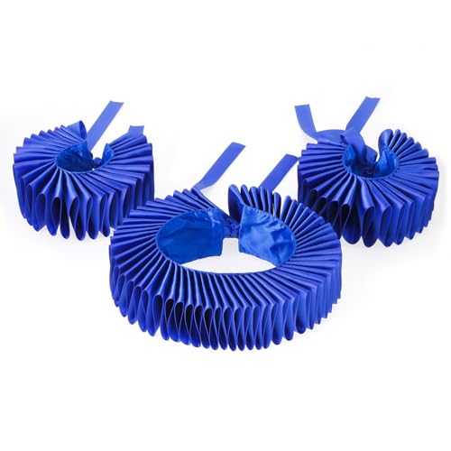 TiaoBug Renaissance Plissee Kragen mit Ärmel Manschetten Viktorianisch Ruffle Halskrause Armbänder Cosplay Mottoparty Blau One Size TiaoBug Renaissance Plissee Kragen mit Ärmel Manschetten Viktorianisch Ruffle Halskrause Armbänder Cosplay Mottoparty Blau One Size von TiaoBug