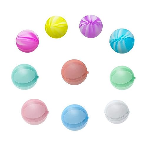 Tiardey 10 Stück Wiederverwendbare magnetische Wasserballons, Wasserbombe, selbstdichtend, schnell füllend, Sommerspielzeug für Party, Wasserpark, Familienspiel Tiardey 10 Stück Wiederverwendbare magnetische Wasserballons, Wasserbombe, selbstdichtend, schnell füllend, Sommerspielzeug für Party, Wasserpark, Familienspiel von Tiardey
