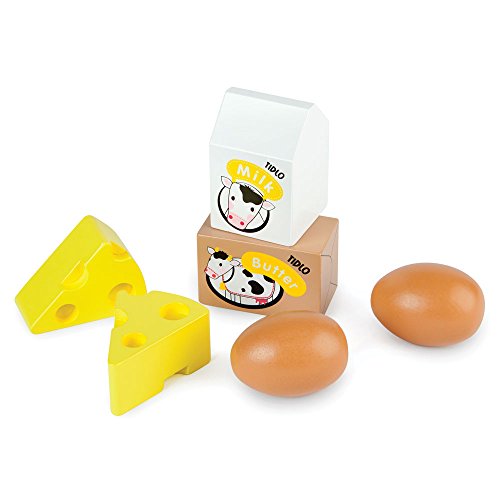 Tidlo Wooden Eggs and Dairy Food Set Tidlo Wooden Eggs and Dairy Food Set von Tidlo