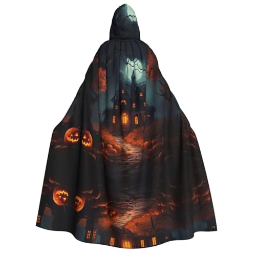 TietYaer Gruseliger Halloween-Aufdruck, Erwachsenen-Umhang, Kapuzenmantel, Umhang, Halloween, Kapuzenumhang, Weihnachten TietYaer Gruseliger Halloween-Aufdruck, Erwachsenen-Umhang, Kapuzenmantel, Umhang, Halloween, Kapuzenumhang, Weihnachten von TietYaer