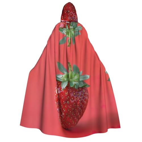 TietYaer Kapuzenumhang für Erwachsene, Erdbeer-Aufdruck, Halloween, Weihnachtsfeier TietYaer Kapuzenumhang für Erwachsene, Erdbeer-Aufdruck, Halloween, Weihnachtsfeier von TietYaer