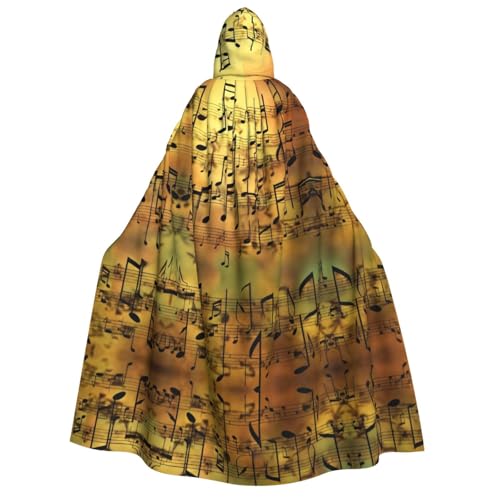 TietYaer Kapuzenumhang mit Musiknoten-Aufdruck, für Erwachsene, Halloween, Weihnachtsfeier TietYaer Kapuzenumhang mit Musiknoten-Aufdruck, für Erwachsene, Halloween, Weihnachtsfeier von TietYaer