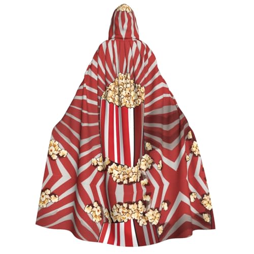 TietYaer Kapuzenumhang mit Popcorn-Aufdruck, für Erwachsene, für Halloween, Weihnachten, Party TietYaer Kapuzenumhang mit Popcorn-Aufdruck, für Erwachsene, für Halloween, Weihnachten, Party von TietYaer