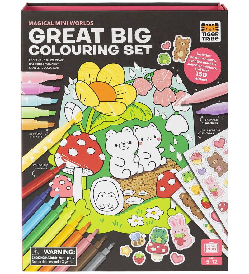 Tiger Tribe Buntstifte-Set - Magische Mini Welten - Tiger Tribe - One Size - Buntstiftsets von Tiger Tribe