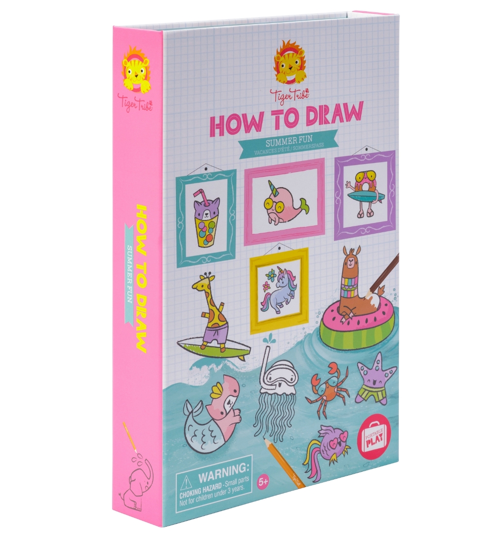Tiger Tribe Malset - How to Draw - Summer Fun - Tiger Tribe - One Size - Buntstiftsets Tiger Tribe Malset - How to Draw - Summer Fun - Tiger Tribe - One Size - Buntstiftsets von Tiger Tribe