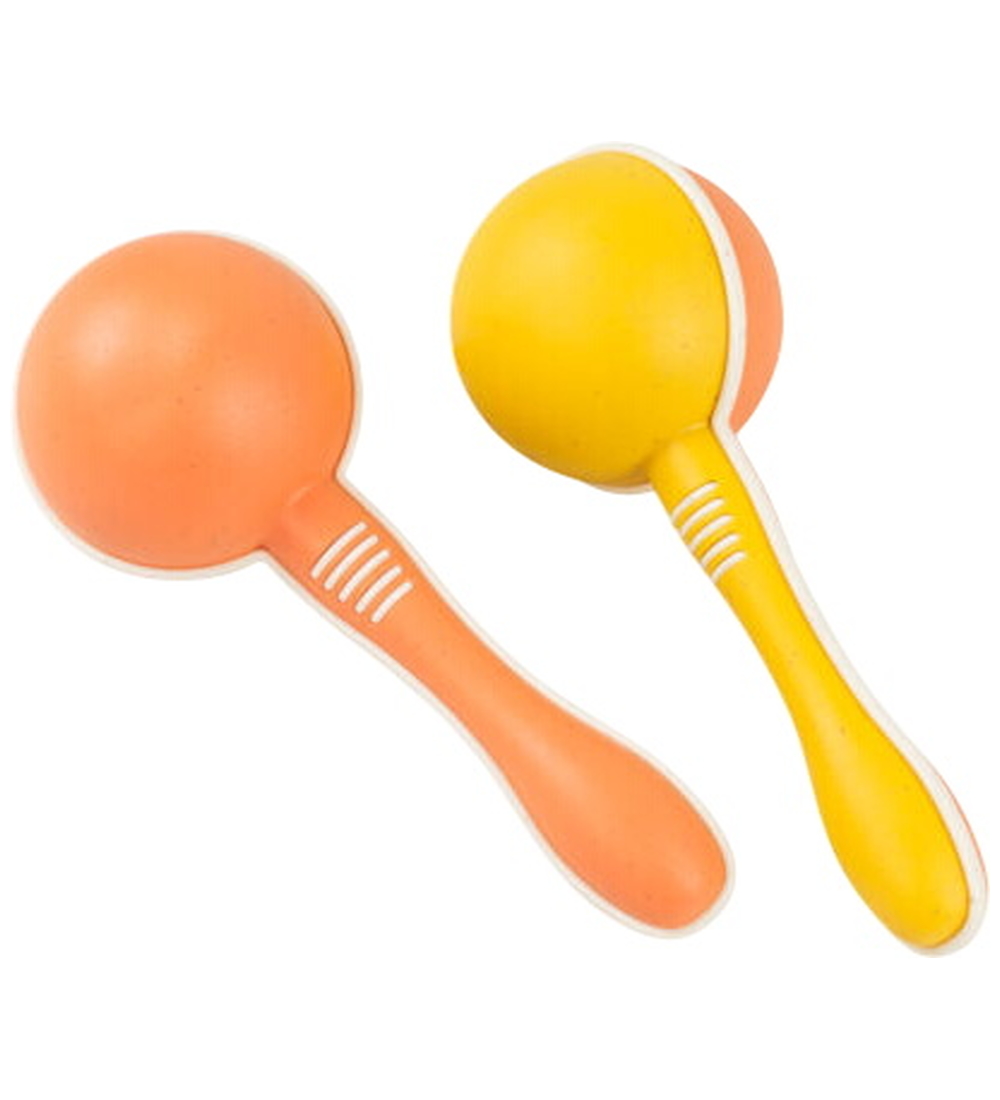 Tiger Tribe Maracas - Biokunststoff - Gelb/Orange - Tiger Tribe - One Size - Musikinstrumente von Tiger Tribe