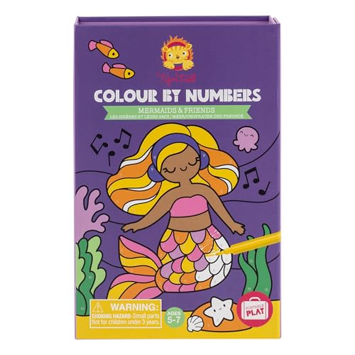 Tiger Tribe Meerjungfrauen und Freunde Malen Nach Zahlen - Für Kinder, Meerjungfrau Spielzeug, Kleinkind Malbuch von Tiger Tribe