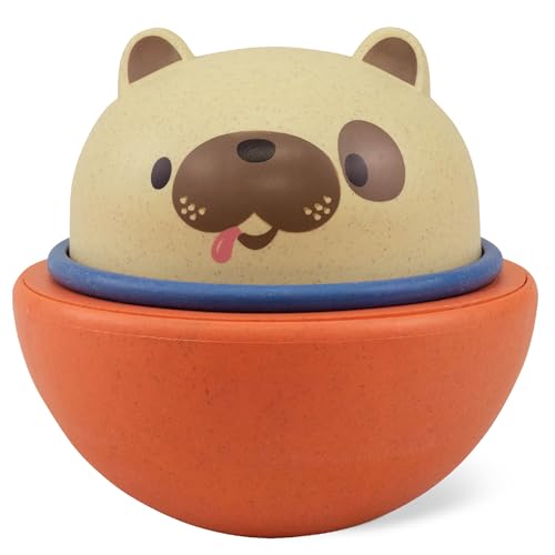 Tiger Tribe Schaukelrollen (Hund) - 2-in-1 Schaukelhund auf Rädern, Fahrzeugspielzeug, Kleinkindspielzeug, aus umweltfreundlichem Bio-Kunststoff, entwickelt Feinmotorik, ab 18 Monaten von Tiger Tribe